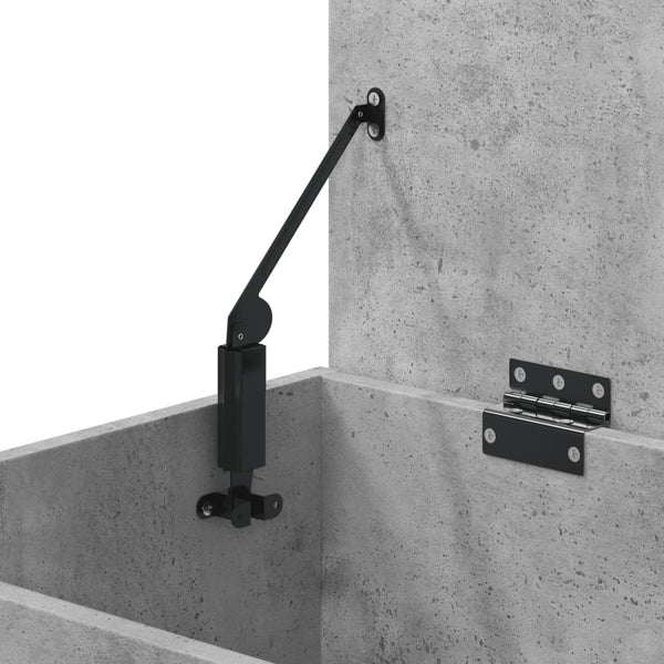 Storage Chest Concrete Grey 84X42x46 Cm Engineered Wood Blanket Boxes