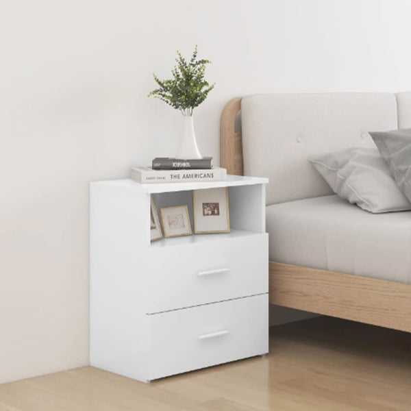 Bed Cabinet White 50X32x60 Cm Bedside Tables