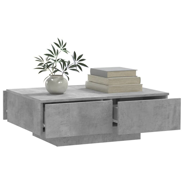 Coffee Table Concrete Grey 90X60x31 Cm Engineered Wood Coffee Tables