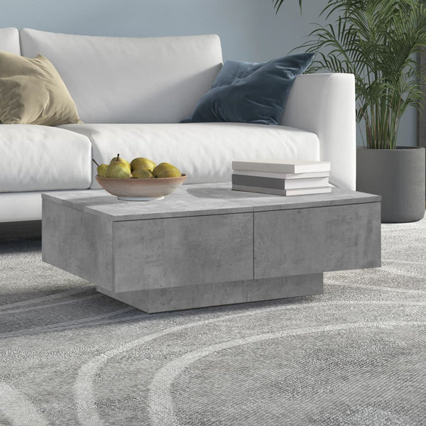 Coffee Table Concrete Grey 90X60x31 Cm Engineered Wood Coffee Tables