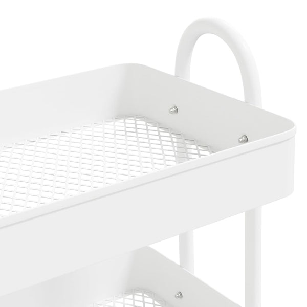3 Tier Trolley White 43X34x79 Cm Steel Other Home Furniture