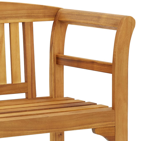 Garden Bench 114 Cm Solid Acacia Wood Patio Benches