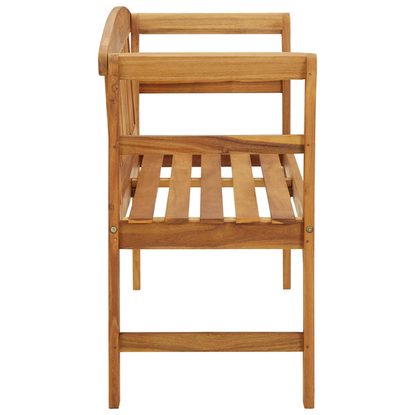 Solid Acacia Wood Garden Bench 114 Cm Patio Benches