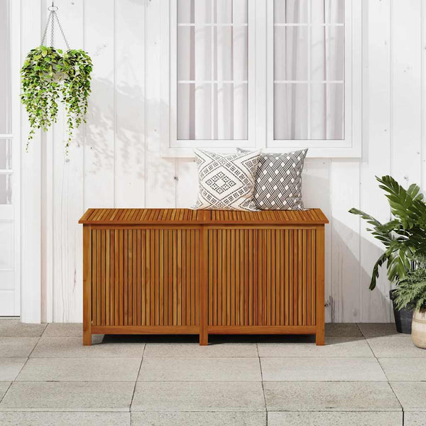 Garden Storage Box 150X80x75 Cm Solid Wood Acacia Storage Deck Boxes