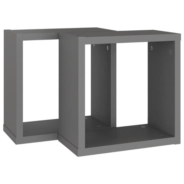 Bookshelves Wall Cube Shelves 2 Pcs 30X15x30 Cm
