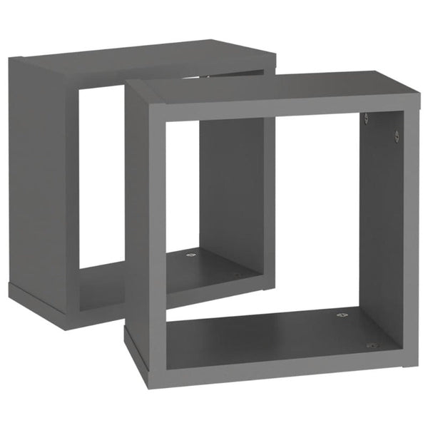 Bookshelves Wall Cube Shelves 2 Pcs 30X15x30 Cm