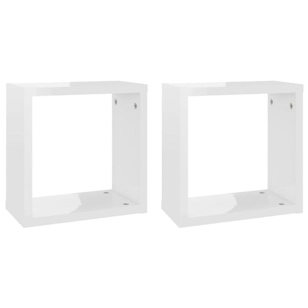 Bookshelves Wall Cube Shelves 2 Pcs 30X15x30 Cm
