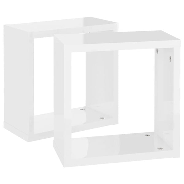 Bookshelves Wall Cube Shelves 2 Pcs 30X15x30 Cm