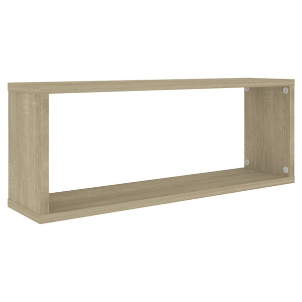 Wall Cube Shelves 4 Pcs Sonoma Oak 60X15x23 Cm Engineered Wood Wall Shelves