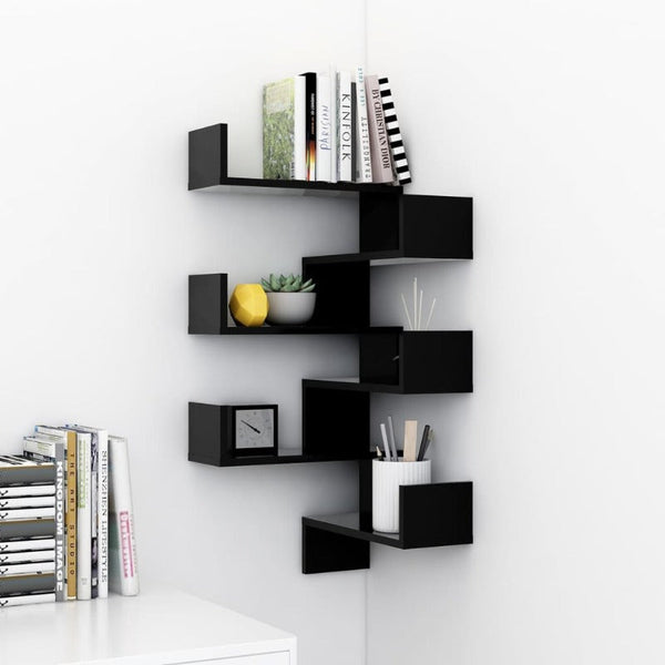 Wall Corner Shelves 2 Pcs 40X40x50 Cm Engineered Wood