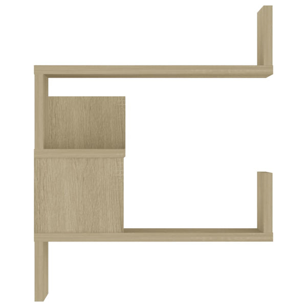 Wall Corner Shelves 2 Pcs Sonoma Oak 40X40x50 Cm Engineered Wood Wall Shelves