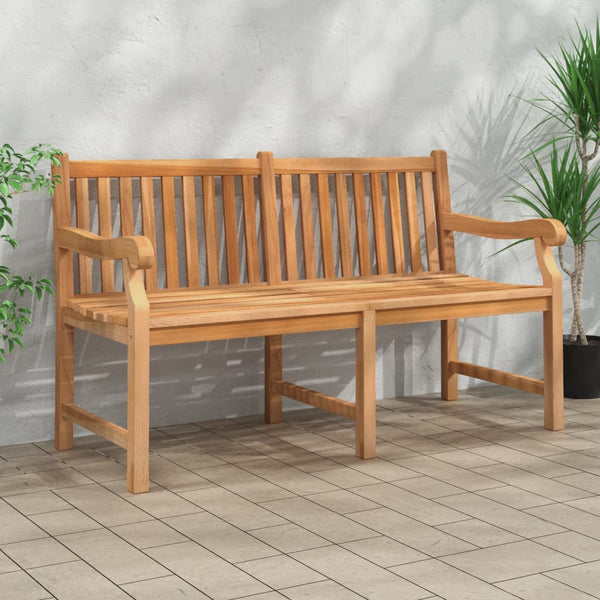 Garden Bench 150 Cm Solid Teak Wood Benches