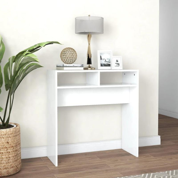 Console Table White 78X30x80 Cm Engineered Wood Tables