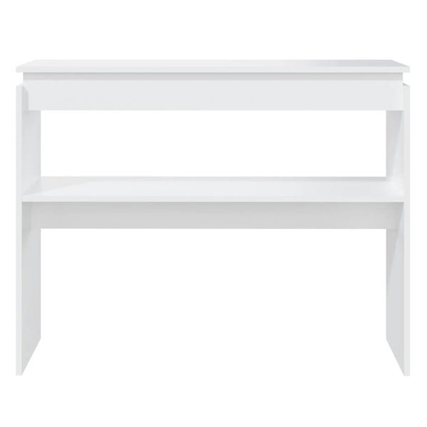 Console Table White 102X30x80 Cm Engineered Wood Tables