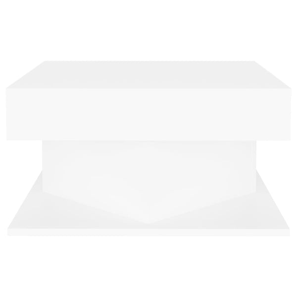 Coffee Table White 57X57x30 Cm Engineered Wood Coffee Tables