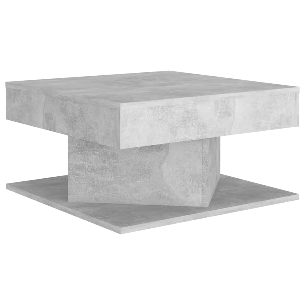 Coffee Table Concrete Grey 57X57x30 Cm Engineered Wood Coffee Tables