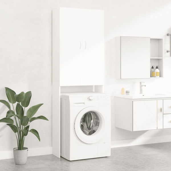 Washing Machine Cabinet White 64X25.5X190 Cm Cabinets & Cupboards