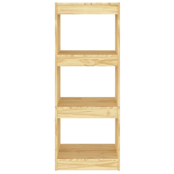 Book Cabinet/Room Divider 40X30x103.5 Cm Solid Pinewood Bookshelves
