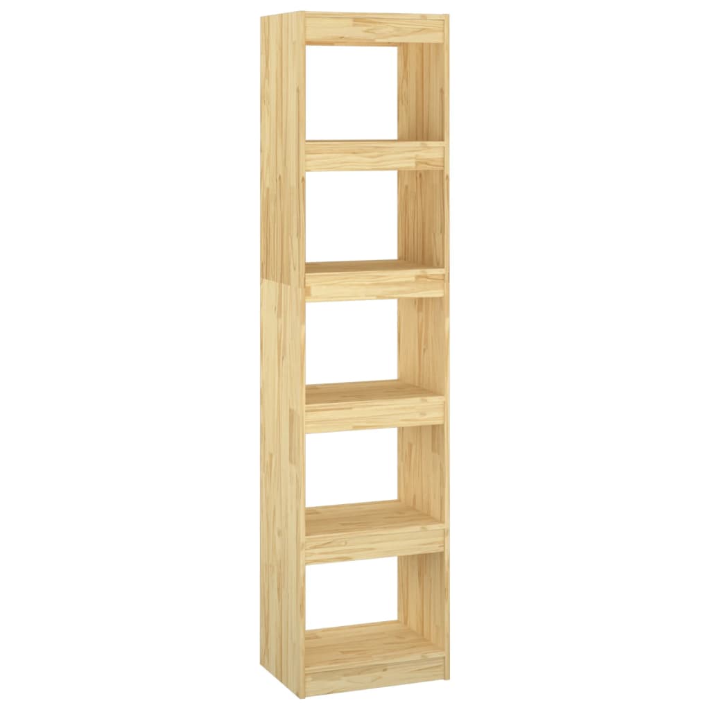 Book Cabinet/Room Divider 40X30x167.5 Cm Solid Pinewood Bookshelves