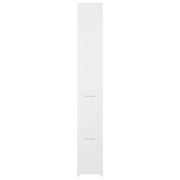 Bathroom Cabinet White 25X26.5X170 Cm Engineered Wood Bathroom Cabinets