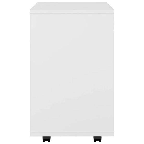 Rolling Cabinet White 46X36x59 Cm Engineered Wood Cabinets & Cupboards