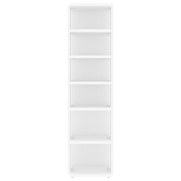 2 Pcs White 27.5X27x102 Cm Engineered Wood Shoe Cabinets