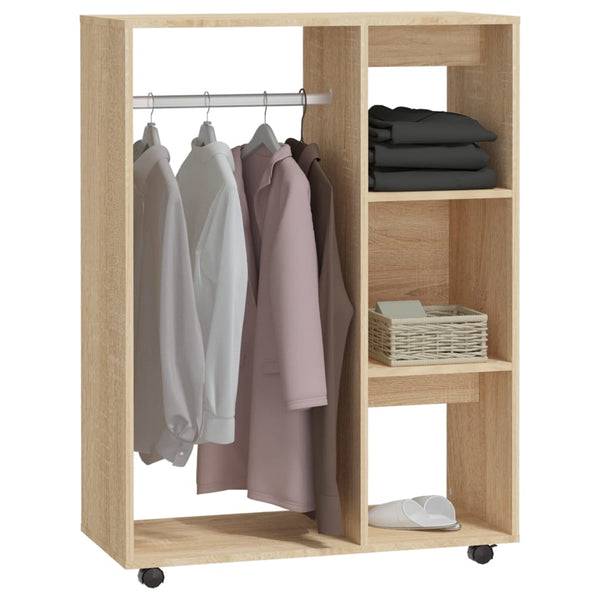 Wardrobe Sonoma Oak 80X40x110 Cm Engineered Wood Wardrobes