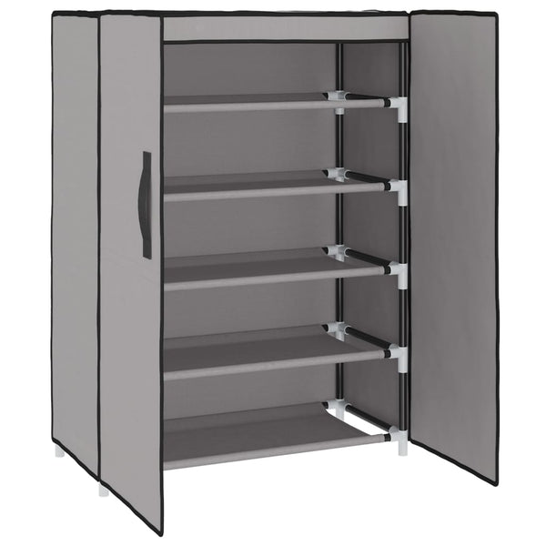Shoe Cabinet Grey 60X28x90 Cm Fabric Shoe Cabinets