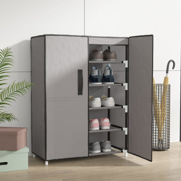 Shoe Cabinet Grey 60X28x90 Cm Fabric Shoe Cabinets