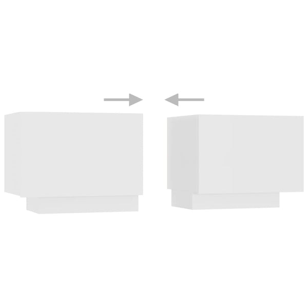 Vidaxl Tv Cabinet With Led Lights White 260X35x40 Cm Tv Stands & Entertainment Units