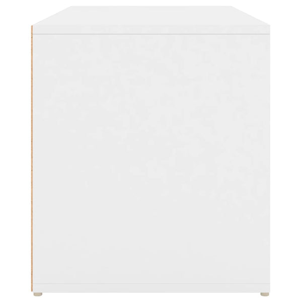 Hall Bench 80X40x45 Cm White Engineered Wood Benches