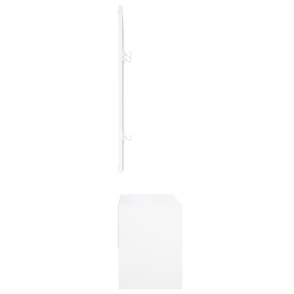 Hallway Furniture Set White Engineered Wood Cabinets & Cupboards