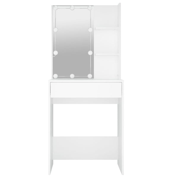 Dressing Table With Led White 60X40x140 Cm Dressing Tables