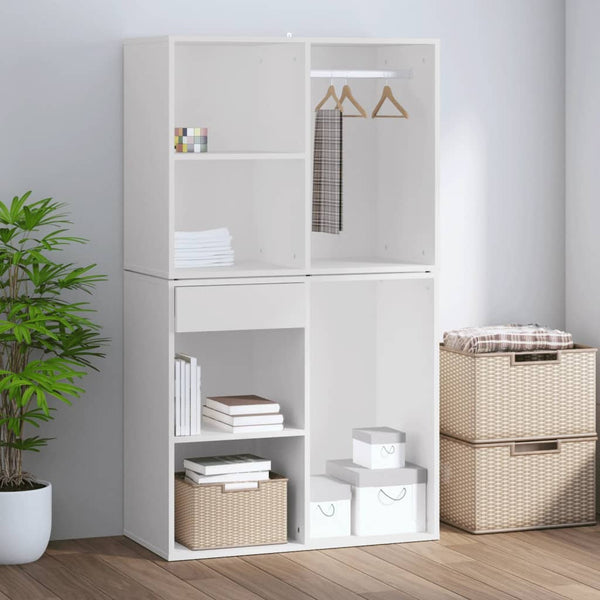 Dressing Cabinet White 80X40x65 Cm Engineered Wood Dressers & Chests Of Drawers