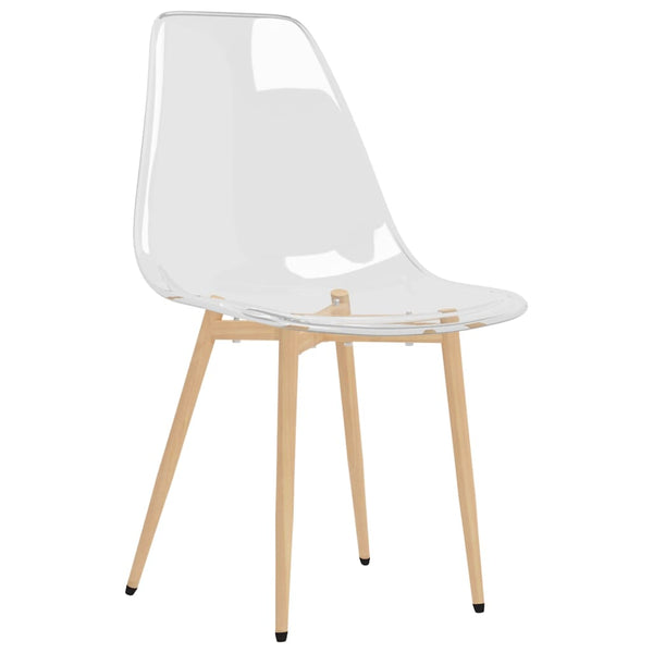 4 Pcs Transparent Pet Dining Chairs