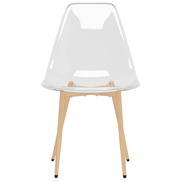 4 Pcs Transparent Pet Dining Chairs