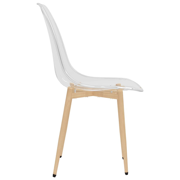 4 Pcs Transparent Pet Dining Chairs