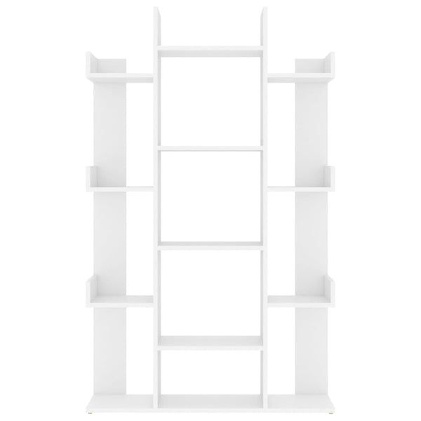 Book Cabinet White 86X25.5X140 Cm Engineered Wood Bookshelves