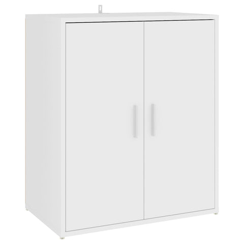 Shoe Cabinet White 60X35x70 Cm Engineered Wood Shoe Cabinets
