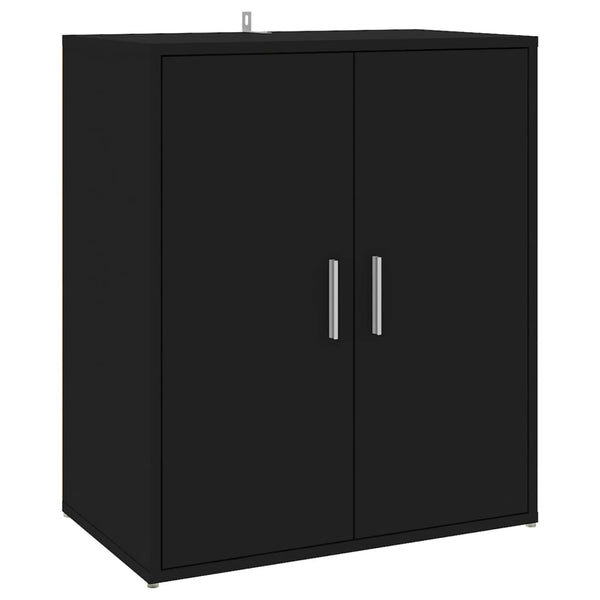 Shoe Cabinet Black 60X35x70 Cm Engineered Wood Shoe Cabinets