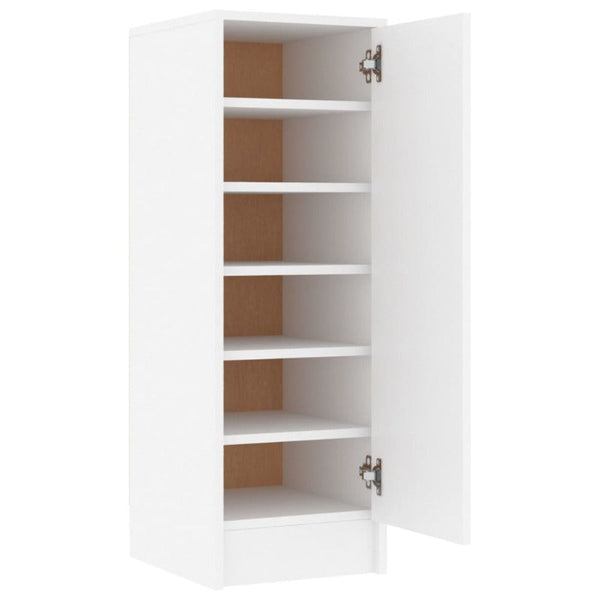 Shoe Cabinet White 32X35x92 Cm Engineered Wood Shoe Cabinets