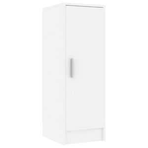Shoe Cabinet White 32X35x92 Cm Engineered Wood
