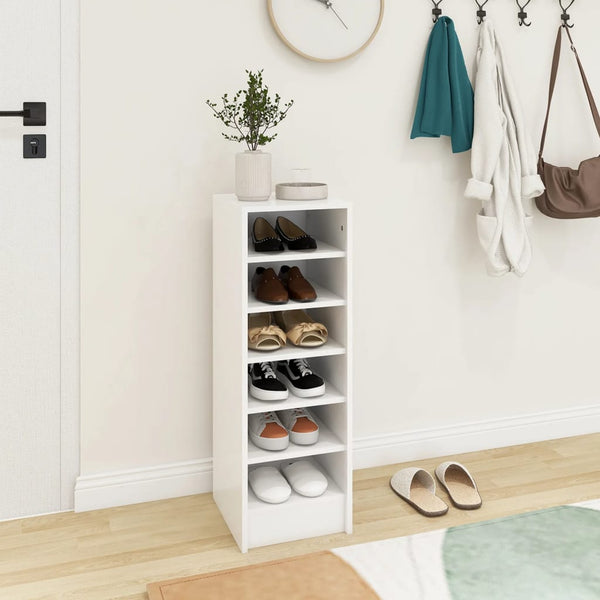 Shoe Cabinet White 31.5X35x90 Cm Engineered Wood Shoe Cabinets