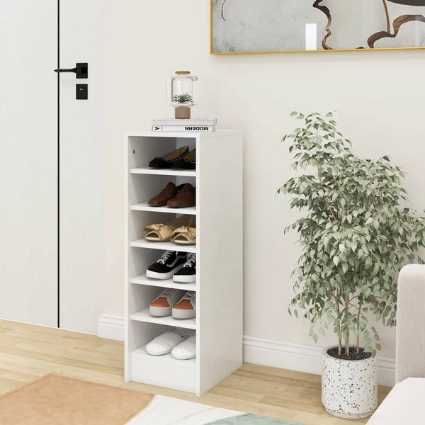 Shoe Cabinet White 31.5X35x90 Cm Engineered Wood Shoe Cabinets