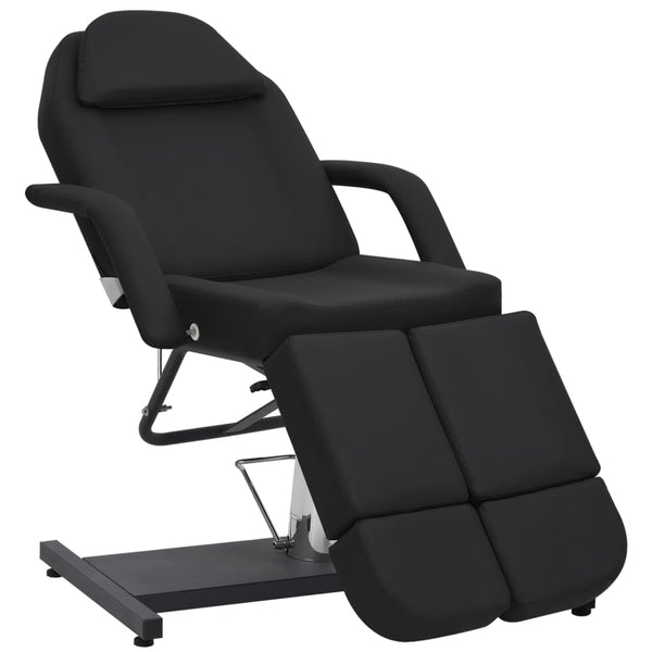 Beauty Treatment Chair Faux Leather Black 180X62x78 Cm Salon Chairs