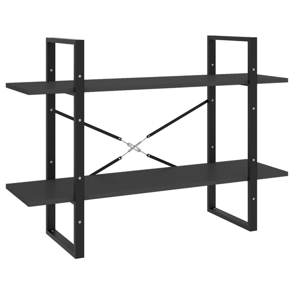 5 Tier Book Cabinet Grey 100X30x175 Cm Engineered Wood Bookshelves