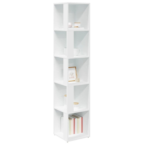 Vidaxl Corner Cabinet White 33X33x164.5 Cm Engineered Wood Cabinets & Cupboards