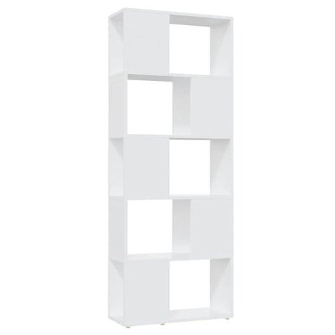 Book Cabinet Room Divider White 60X24x155 Cm Engineered Wood