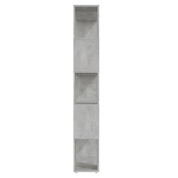 Book Cabinet Room Divider Concrete Grey 80X24x155 Cm Engineered Wood Bookshelves