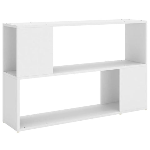 Book Cabinet White 100X24x63 Cm Engineered Wood